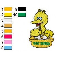 Bigbird Embroidery Design 2